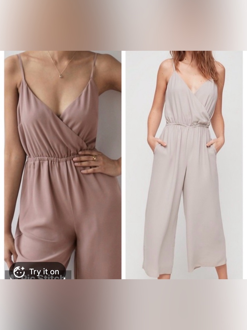 Aritzia Wilfred Mauve Jumpsuit Size Medium
